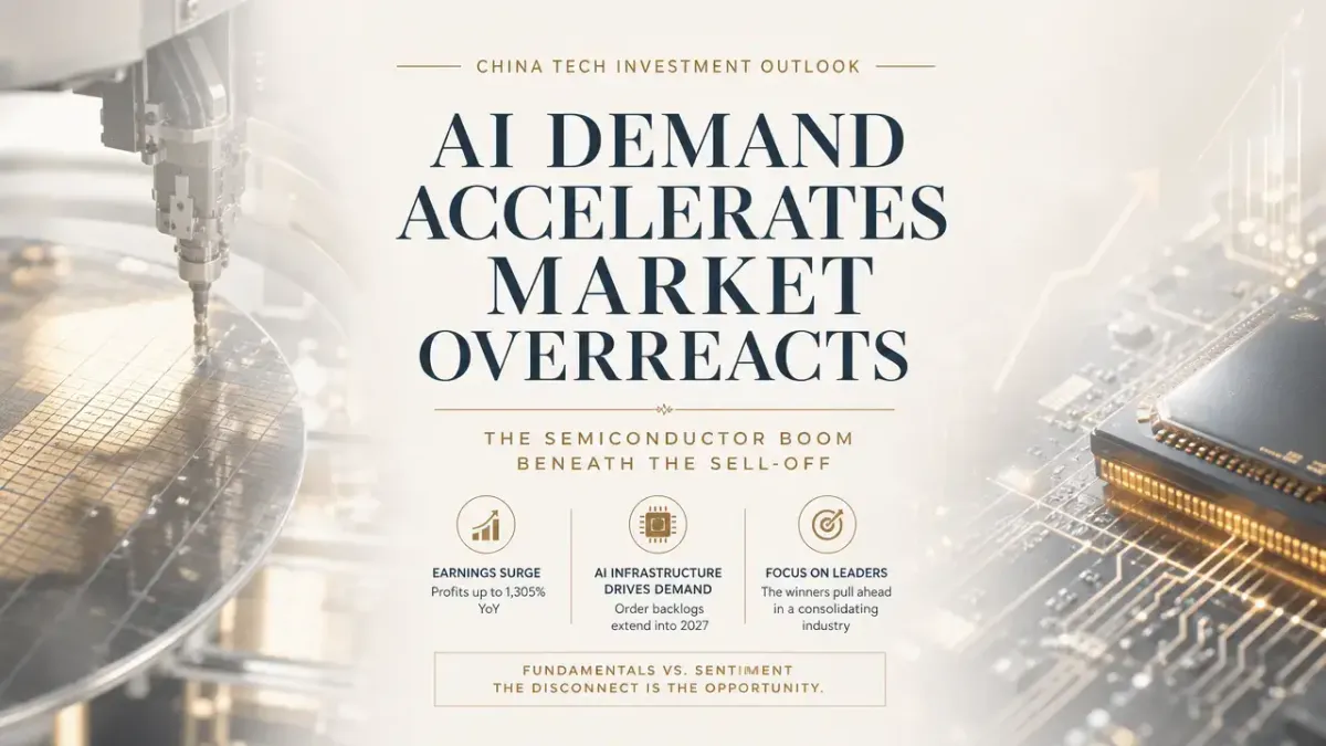 China's Semiconductor Earnings Are Growing 1,000%. Their Stocks Were Down 40% Last Week. The Disconnect Is the Trade.