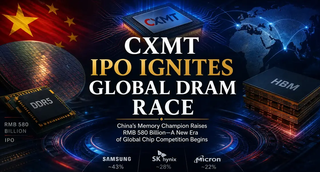 CXMT's RMB 580 Billion STAR Market Debut: The IPO That Could Redraw the Global DRAM Map