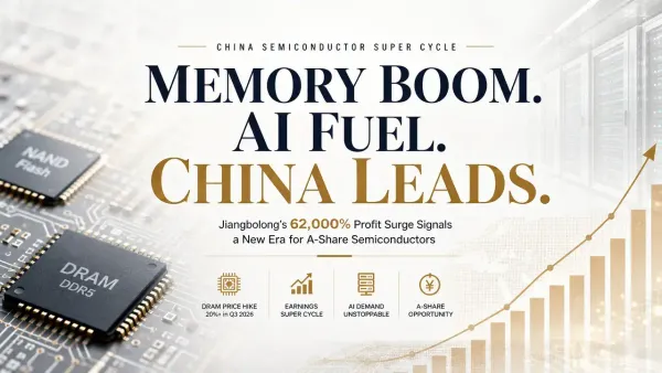 China's Memory Chip Sector Explodes: Jiangbolong Posts 62,000× Profit Surge as DRAM Supercycle Gains Momentum